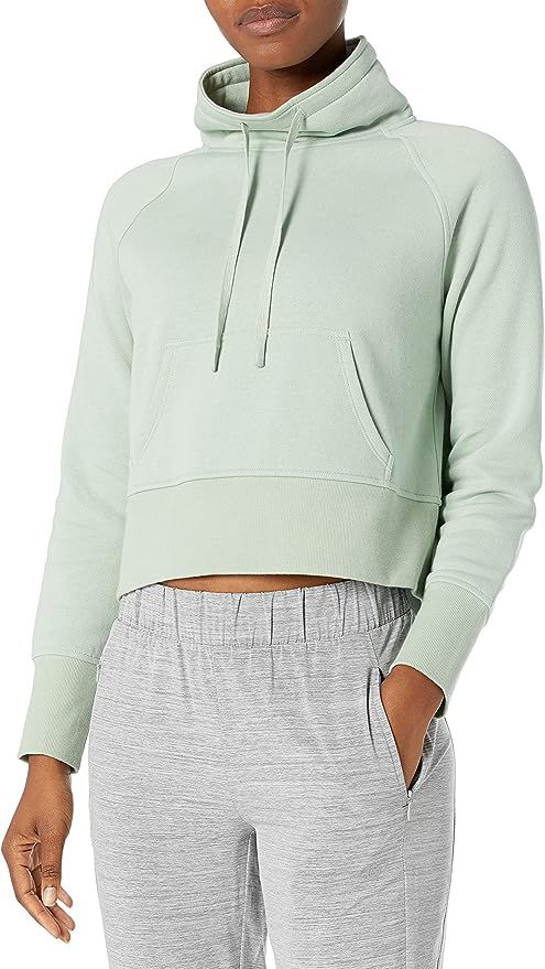 Core 10 Women's Super Soft Fleece Cropped Length Cowl Neck Sweatshirt | Amazon (US)