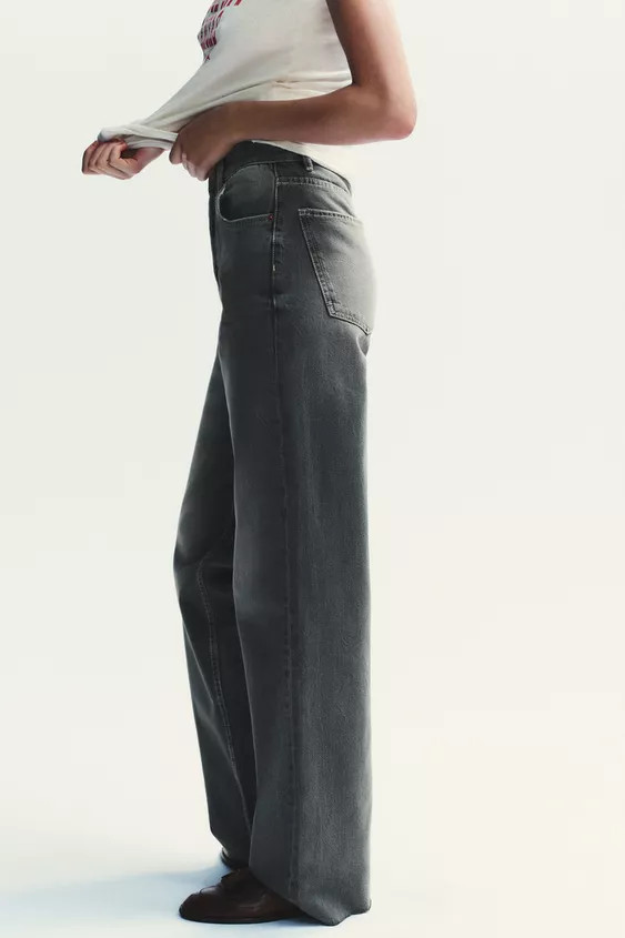 JEANS TRF WIDE LEG HOCH SITZEND LANGE LÄNGE | Zara DE