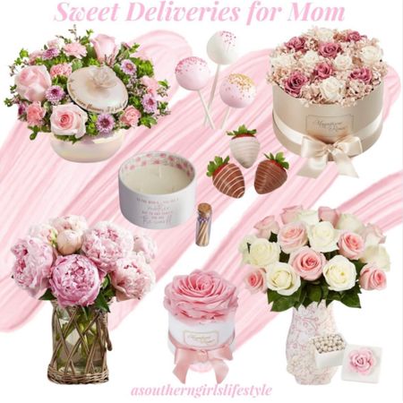 Schedule a delivery for Mom! If you can’t be with her this Mother’s Day weekend the arrival of beautiful fresh flowers are a sweet idea! 

I love that these flowers come in beautiful vases/boxes  

Cake pops, chocolate covered strawberries or a candle add an extra touch. 

#LTKSeasonal #LTKFamily #LTKGiftGuide