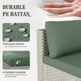 Amopatio 7 Pieces Patio Conversation Set, Outdoor Sectional PE Rattan Wicker Furniture Seat,GREEN | Walmart (US)