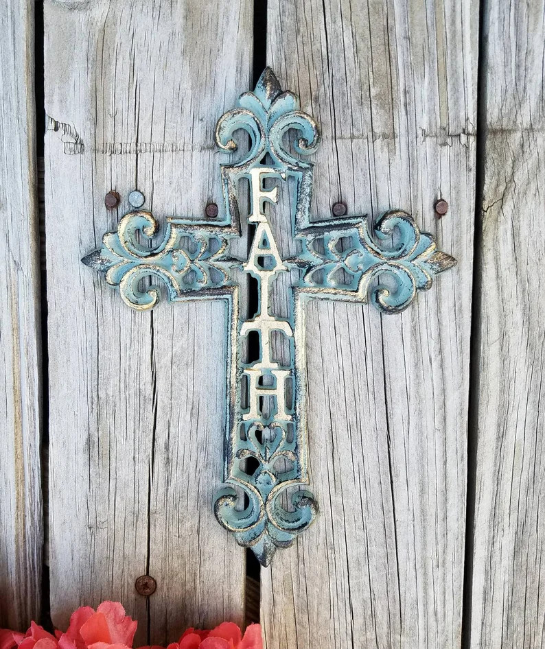 Cross, wall cross, iron wall cross, ornate cross, unique cross, iron crosses,  faith, shabby chic... | Etsy (US)