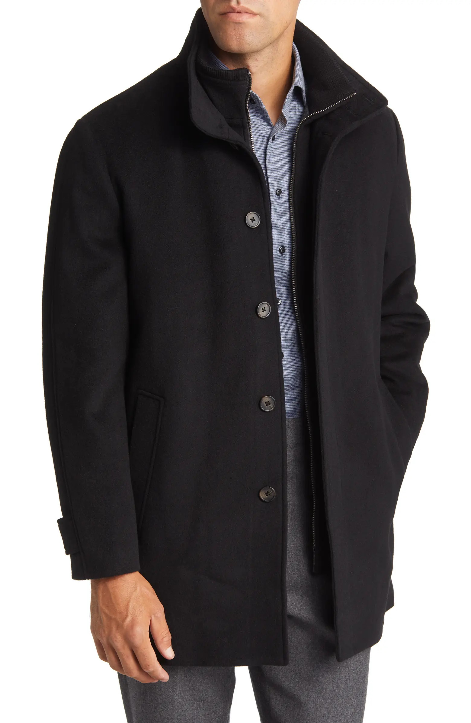 Nordstrom Hudson Bib Insert Wool Car Coat | Nordstrom | Nordstrom
