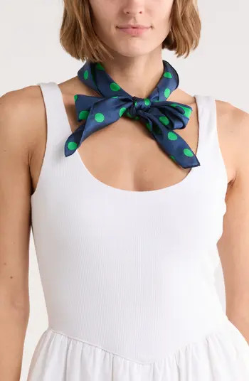 Kate Spade New York springtime dot silk square scarf | Nordstromrack | Nordstrom Rack