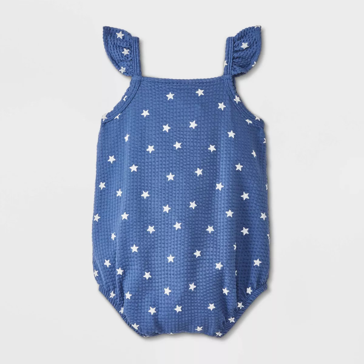 Baby Girls' Star Ruffle Romper - Cat & Jack™ Navy Blue | Target