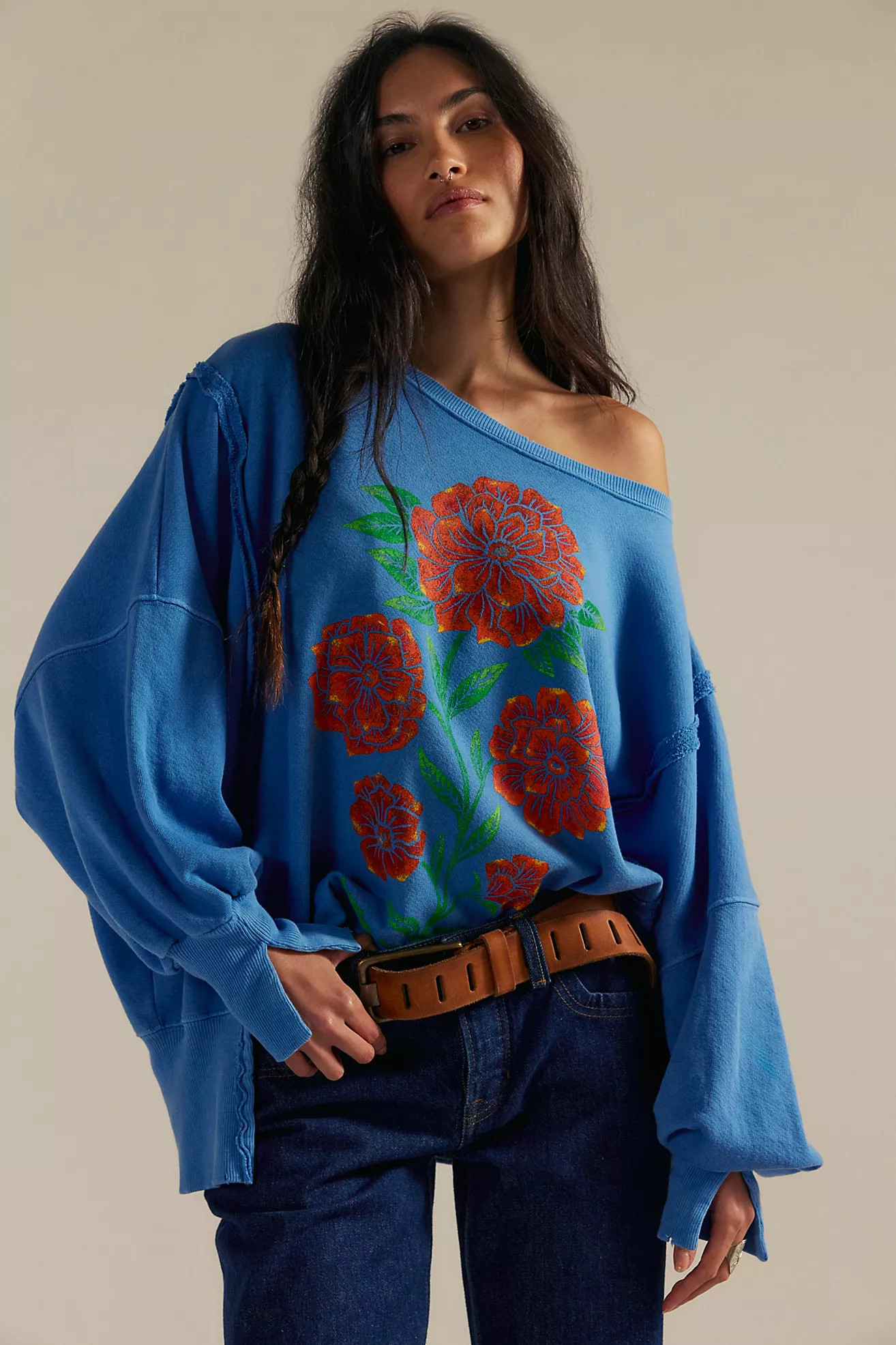 We The Free Graphic Camden Pullover | Free People (Global - UK&FR Excluded)