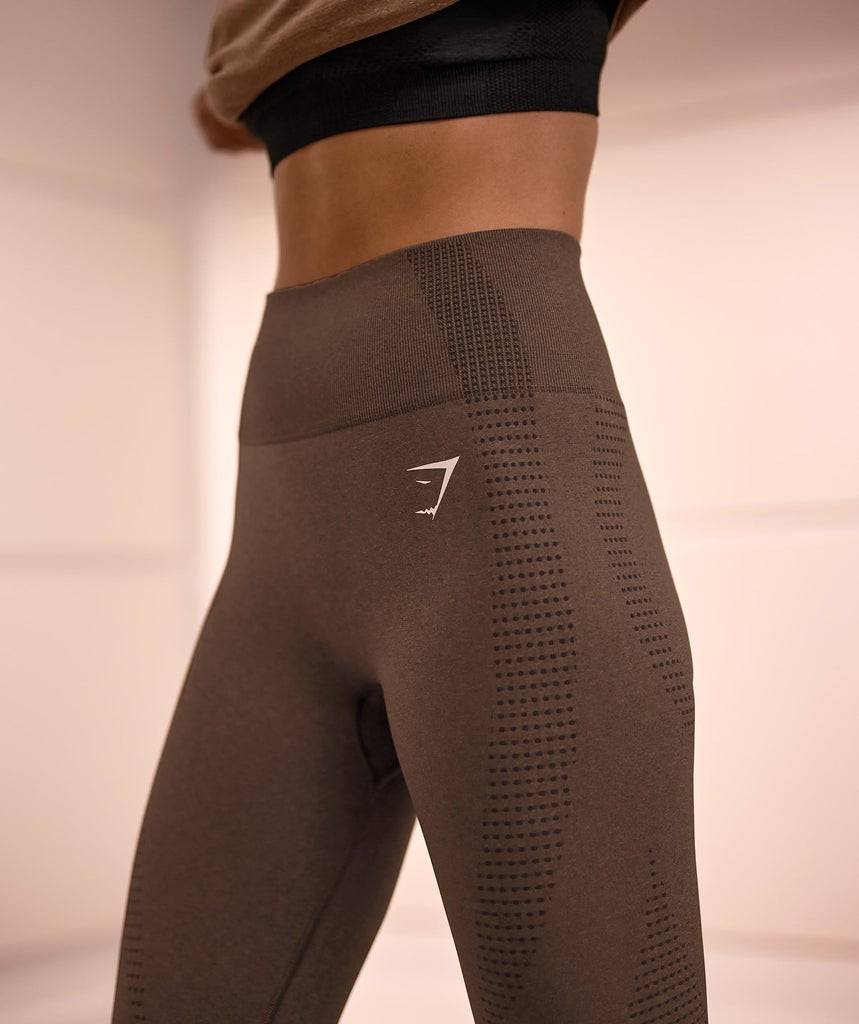 Gymshark Vital Seamless 2.0 Leggings - Espresso Marl | Gymshark (Global)