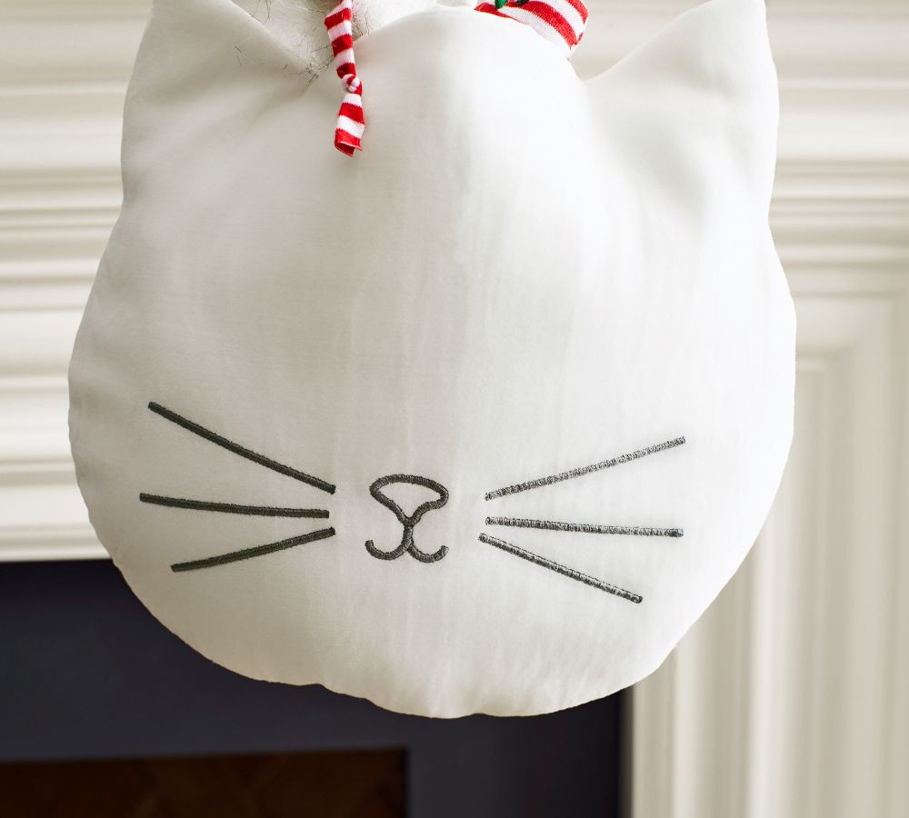 Classic Velvet Cat Pet Stocking | Pottery Barn (US)
