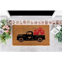 Valentine's Day Doormat, Black Truck Porch Decor, Rustic, Farmhouse | Etsy (US)