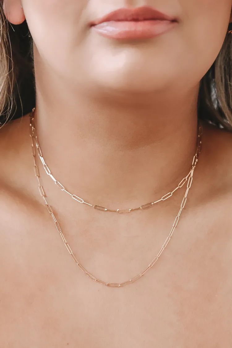 Wrapped Around You 14KT Gold Chain Wrap Necklace | Lulus (US)