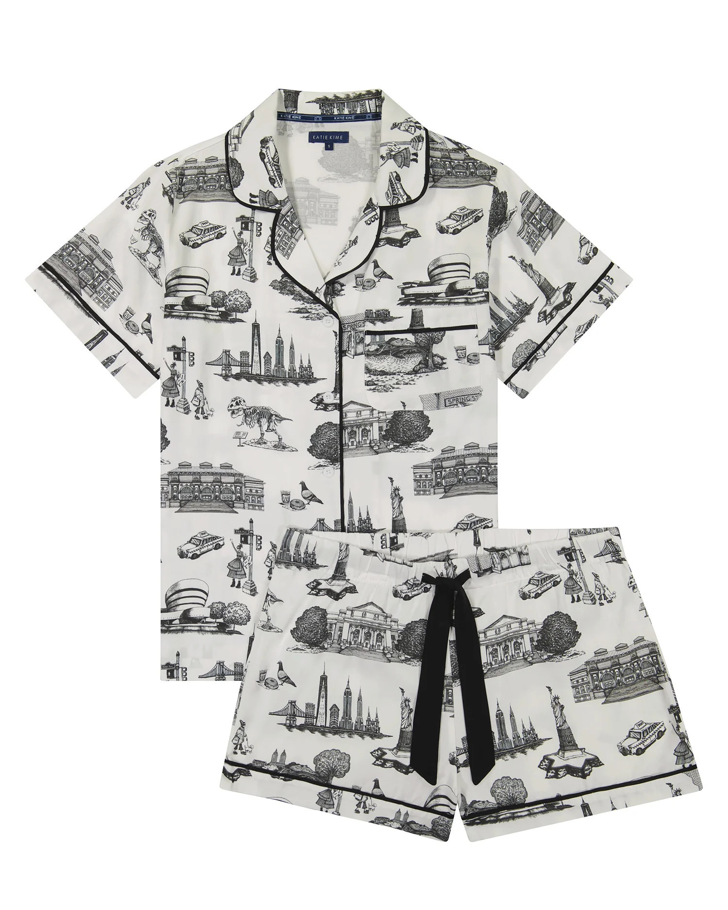 New York Toile Pajama Shorts Set | Katie Kime Inc