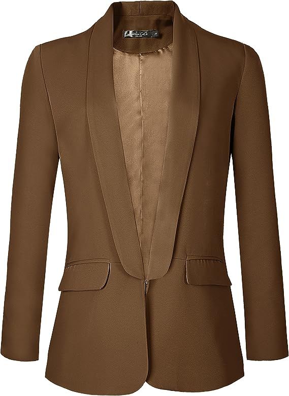 Urban CoCo Women's Office Blazer Jacket Open Front | Amazon (US)