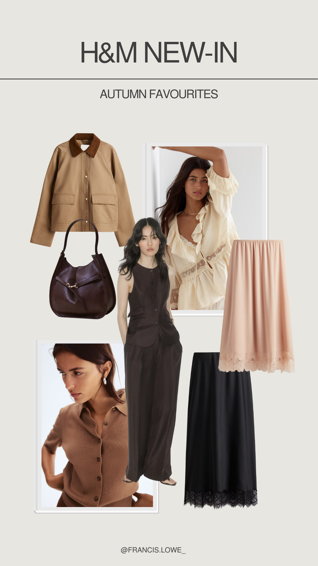 H&M Autumn favourites picks! 

Outfit ideas, collar jacket, cardigan, satin skirt, shoulder bag, drawstring trousers, statement earrings, waistcoat  

 #LTKuk #LTKautumn #LTKeurope