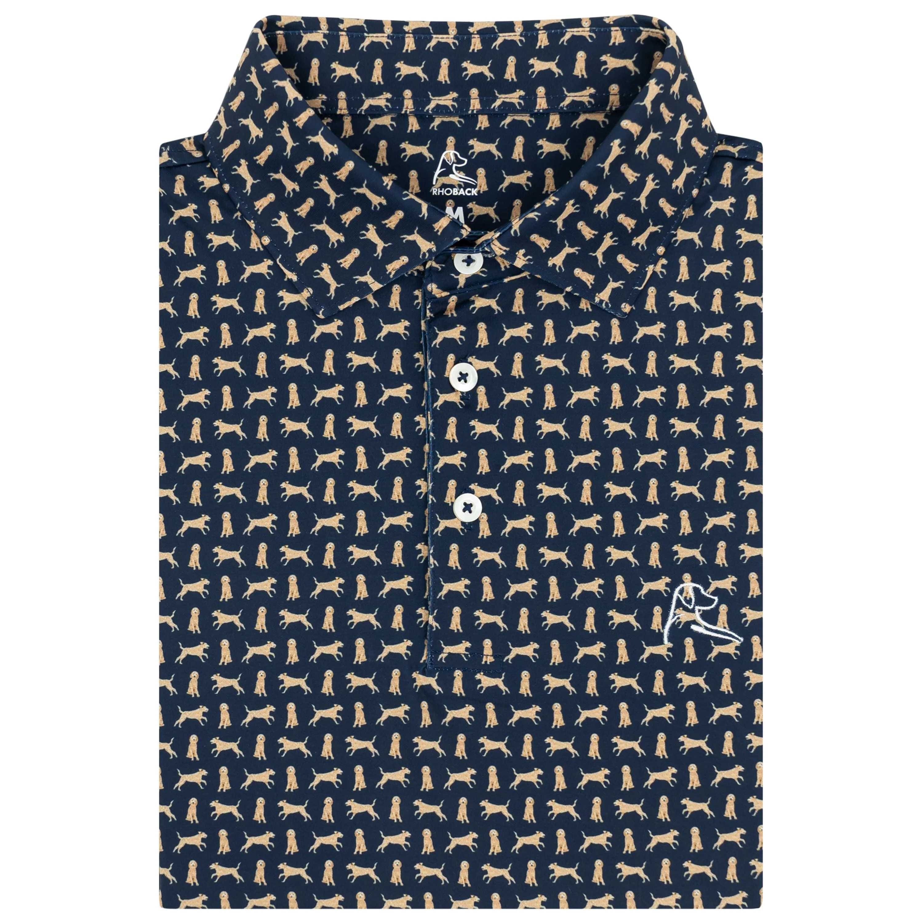 The Goldendoodle Performance Polo - Fleet Navy | Rhoback | RHOBACK