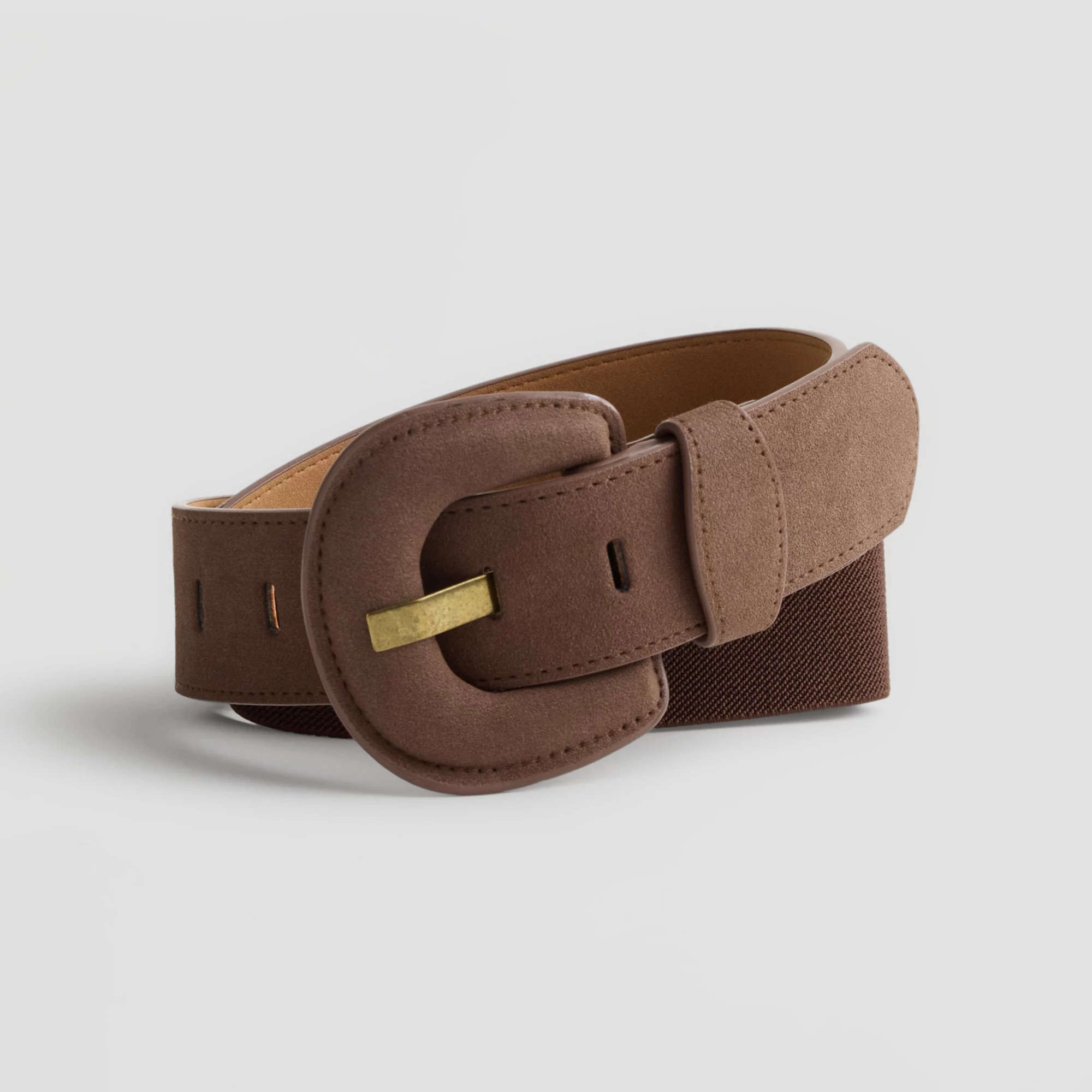Women's Sonoma Goods For Life® 1.5-inch Faux Suede Stretch Back Belt, Size: Large-XL, Brown | Kohl's