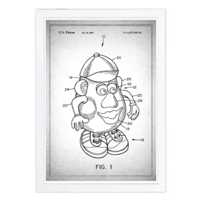 Mr. Potato Head Patent 13-Inch x 19-Inch Framed Wall Art | Bed Bath & Beyond