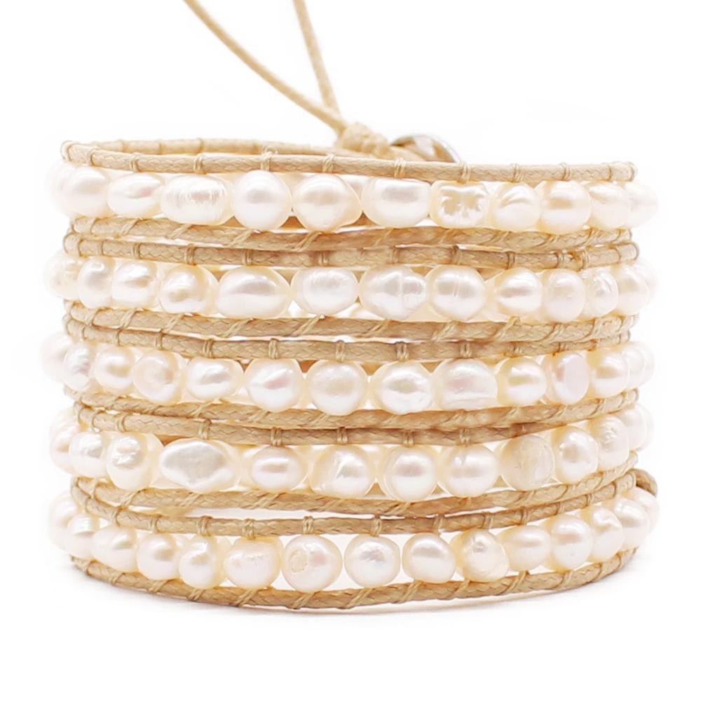 Freshwater Pearls on Wax Cord | Victoria Emerson