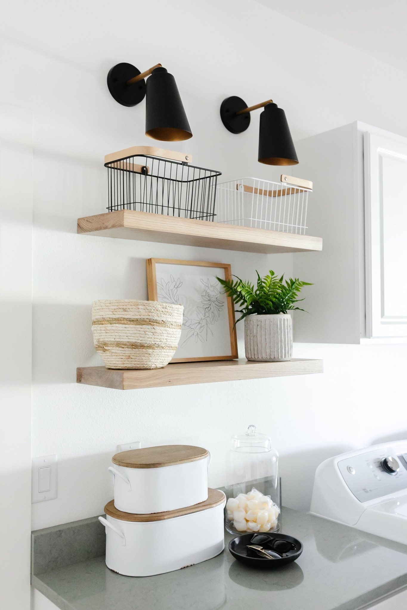 Laundry decor that’s both pretty and functional  

#LTKhome #LTKsalealert #LTKstyletip