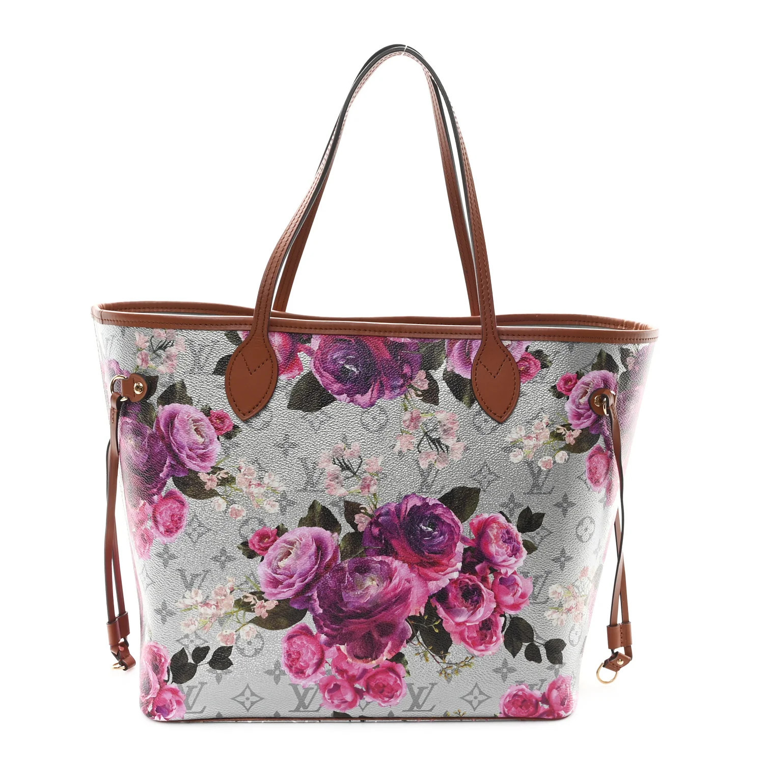 Louis Vuitton Metallic Monogram LV Garden Neverfull MM Silver 1735119 | FASHIONPHILE (US)