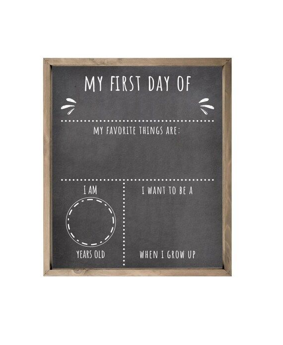First Day of School Rustic Sign 10x12 - Etsy | Etsy (US)