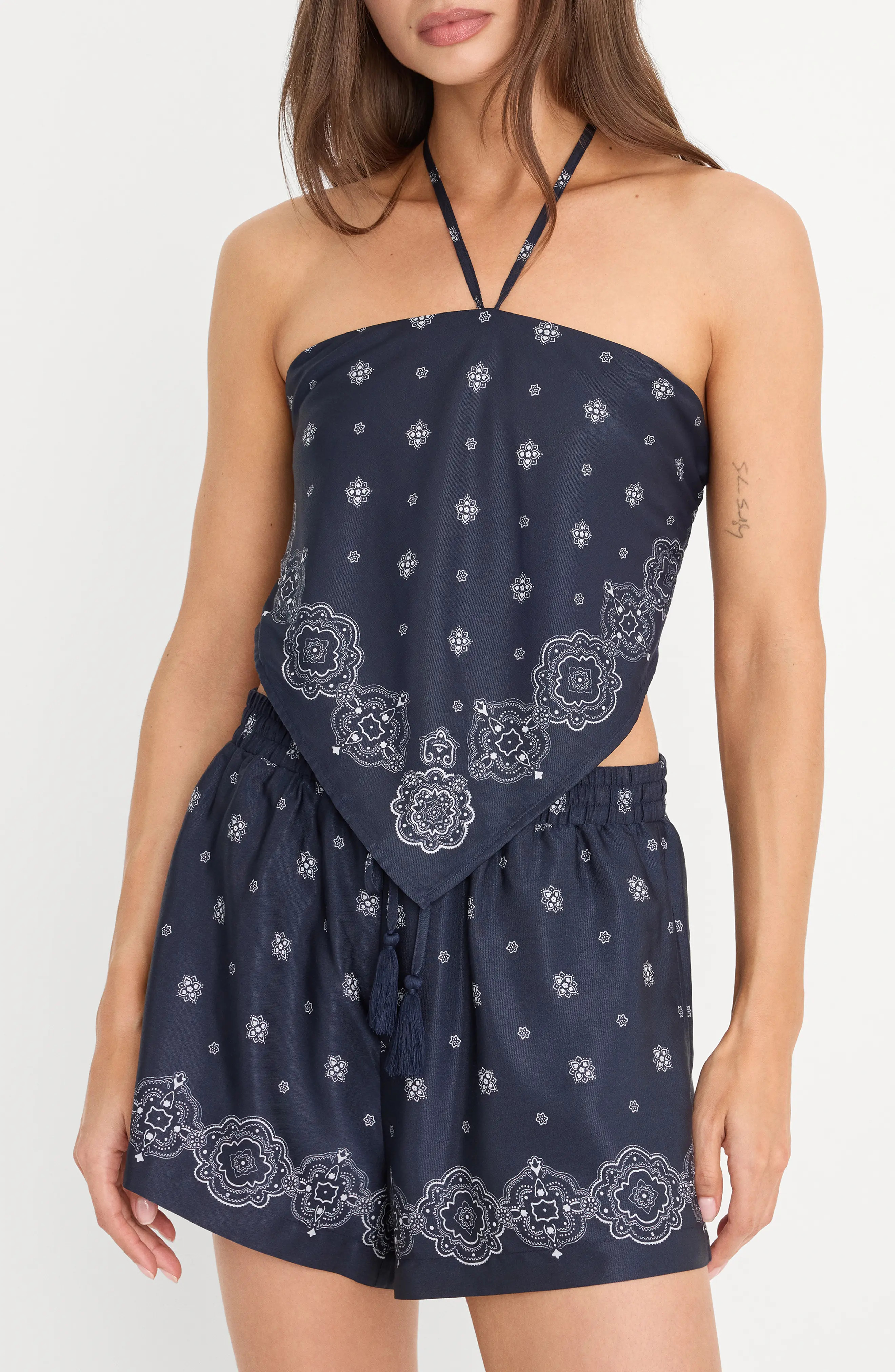 The Recess Halter Neck Handkerchief Top (Women) | Nordstrom | Nordstrom