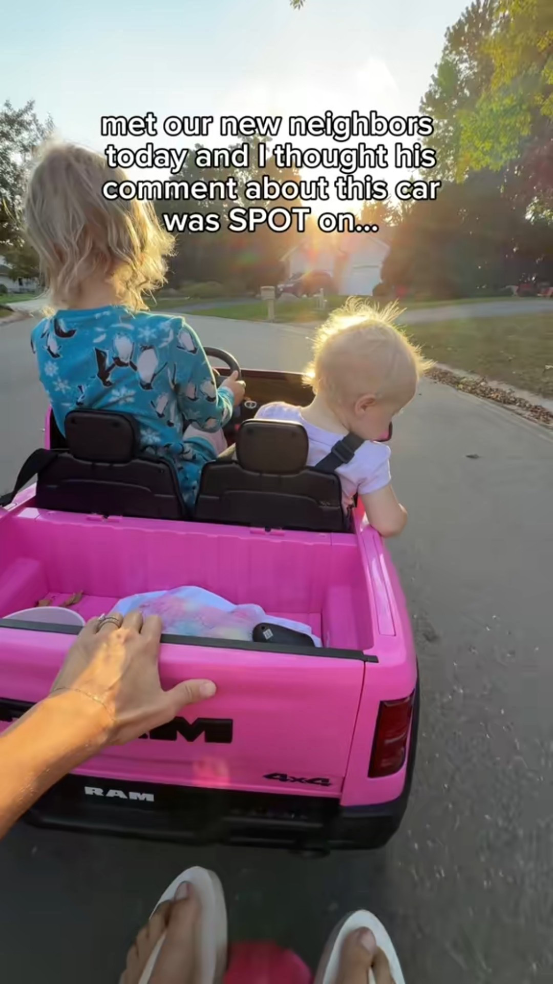 I told him about how I never had one as a kid and I honestly feel like I'm living a little vicariously through them.

comment ‘CAR’ and I’ll send you the link! Be sure to follow me too because sometimes the messages don’t go through if you’re not :) 

This is truly the gift that keeps on giving and we have used it every single day for months now. We've taken it for longer than a mile around our block AND THEN some!

But it's not just about how I love this car, it's how much I love that it makes them happy. Happy to drive around together, happy to be together for hours outside and happy mom can tag along on her wiggle car in the back (def not made for adults 😅)

Anyways, I will 🔗 this car in my bio
@First Ride On is truly the best! Oh, and look for the wiggle car too 😍
#momof3 #rideoncar #momlife
#giftsforkids #kidgifts

#LTKKids #LTKFamily