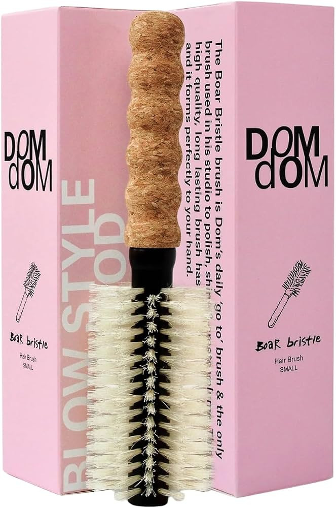 Dom Dom Round Hair Brush, Boar & Nylon Bristles for Blowouts, Small 2in | Amazon (US)
