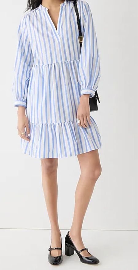 I am all about the stripes! I love wearing the idea of wearing this tiered cotton poplin dress to work or on a summer vacay!

#LTKsalealert #LTKworkwear #LTKstyletip