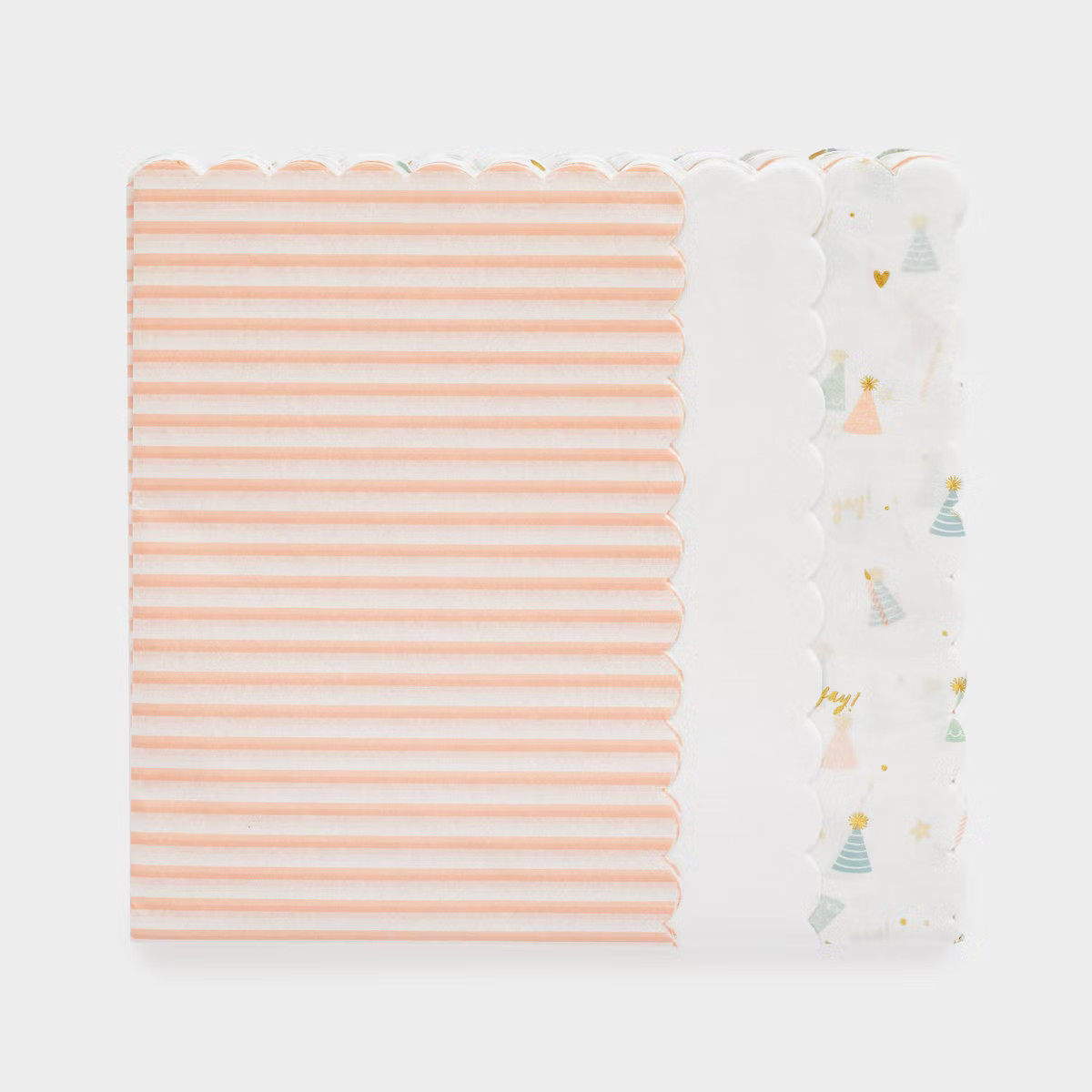 25ct Tissue Paper Pink Stripe White Party Hats - Sugar Paper™ + Target | Target