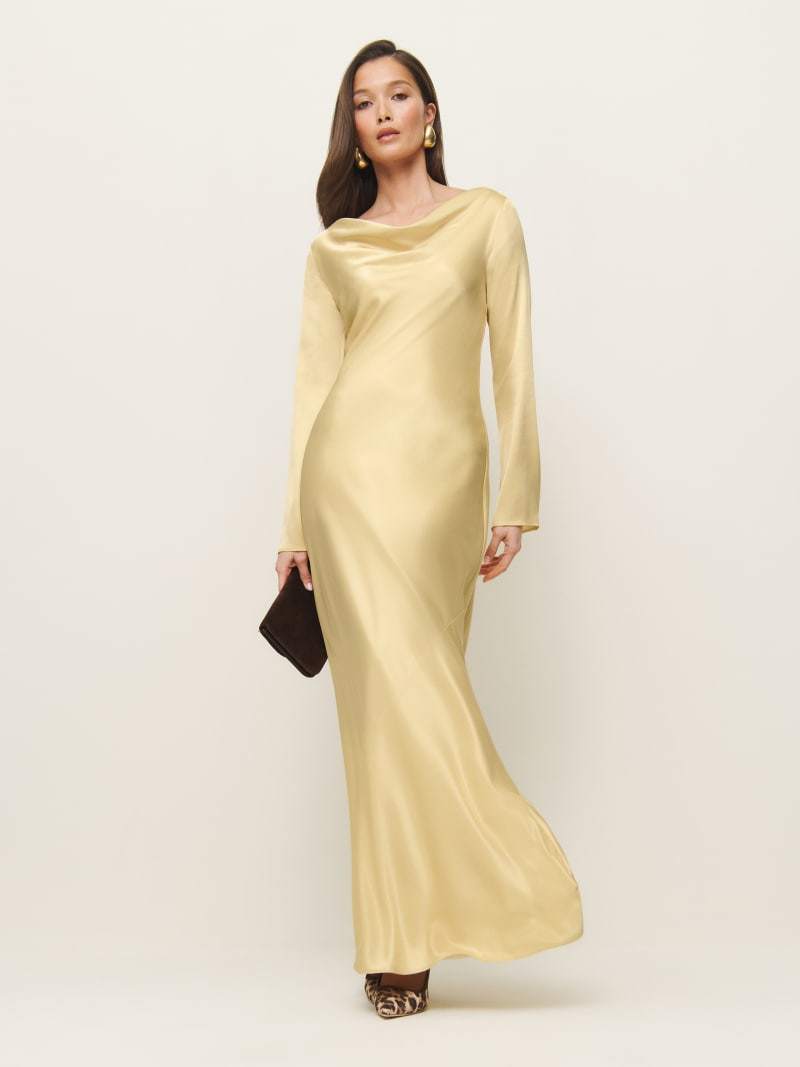 Ciana Satin Dress | Reformation (Global)