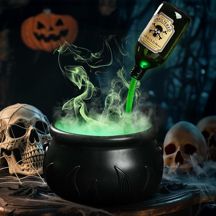 Halloween Decorations Indoor - Cauldron Halloween Decor with Magic Floating Potion Bottles and Di... | Amazon (US)