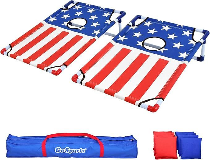 GoSports Portable 3 x 2 ft Cornhole Game Set – Premium Toss Game for Kids and Adults - Choose Y... | Amazon (US)