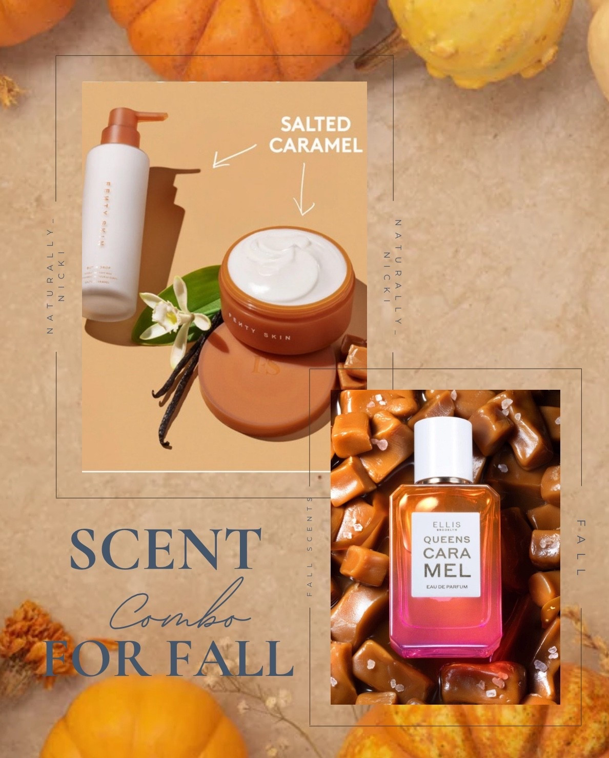 ✨ Fall Scent Combo ✨ Cozy up this season with the perfect caramel pairing 🤎🍂
• Fenty Skin Salted Caramel Collection – indulge in the Butta Drop Body Cream, hydrating Body Milk, and plush Puddin’ Lip Mask for skin that feels soft, smooth + smells like caramel, vanilla & cookie dough 🍪
• Ellis Brooklyn Queens Caramel Eau de Parfum – a gourmand fragrance with notes of caramel, pink sea salt & white chocolate that lingers all day 🍫

Together, this duo is the ultimate warm + sweet fall scent layering combo. Perfect for date nights, cozy weekends, or anytime you want to smell delicious 😍

#FallScents #CaramelPerfume #FentySkin #EllisBrooklyn #FallBeauty #SaltedCaramel #BodyCare #PerfumeLayering #FallFragrance #LifewithNaturallyNicki

#LTKBeauty #LTKSeasonal #LTKStyleTip