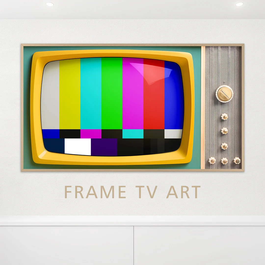 Retro TV Samsung Frame Art: 50s 60s Nostalgia (Digital Download) | Etsy (US)