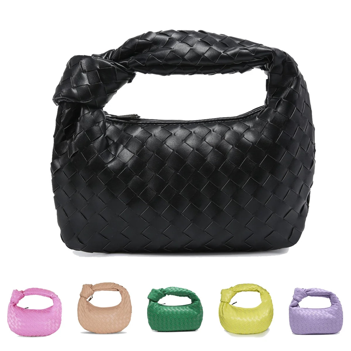 New Women Handmade Knitting Woven Lady Shoulder Underarm Bag Handbag Tote Purse Dinner Crossbody ... | Walmart (US)