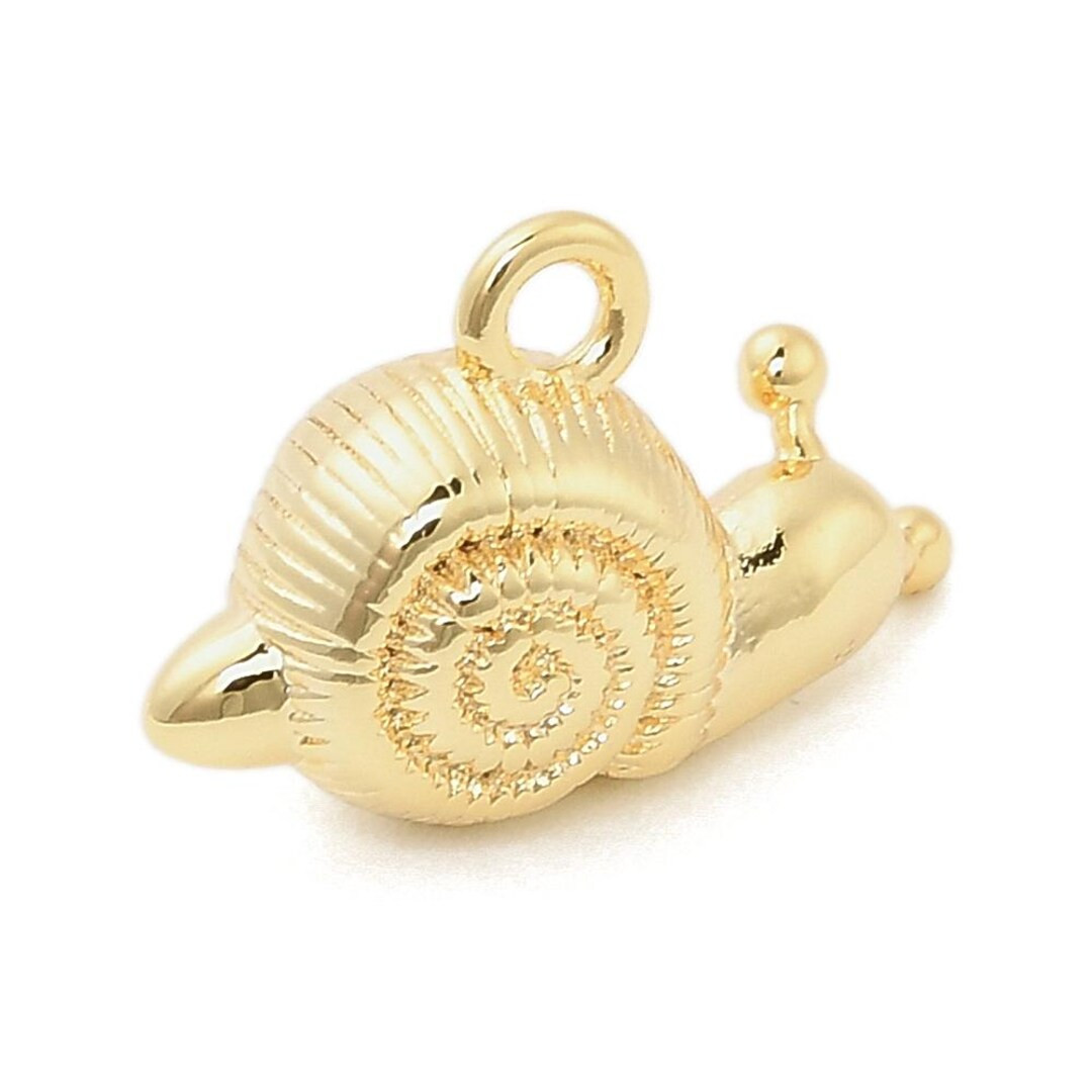 Gold Charm- Snail - Etsy | Etsy (US)