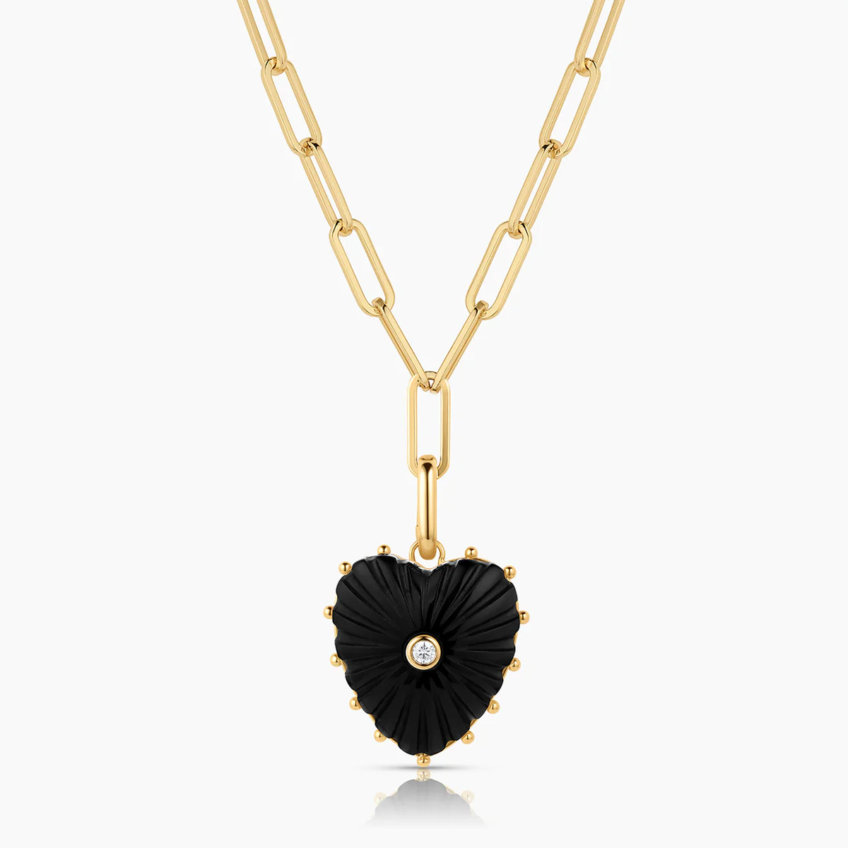 Malene Onyx Clip Necklace | THATCH