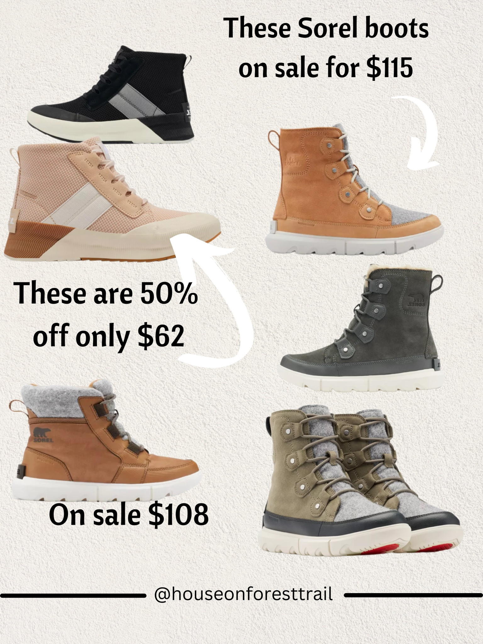 Sorel boots sale 25% and 50% off.
Winter boots
Fashion finds 

#LTKshoecrush #LTKGiftGuide #LTKsalealert
