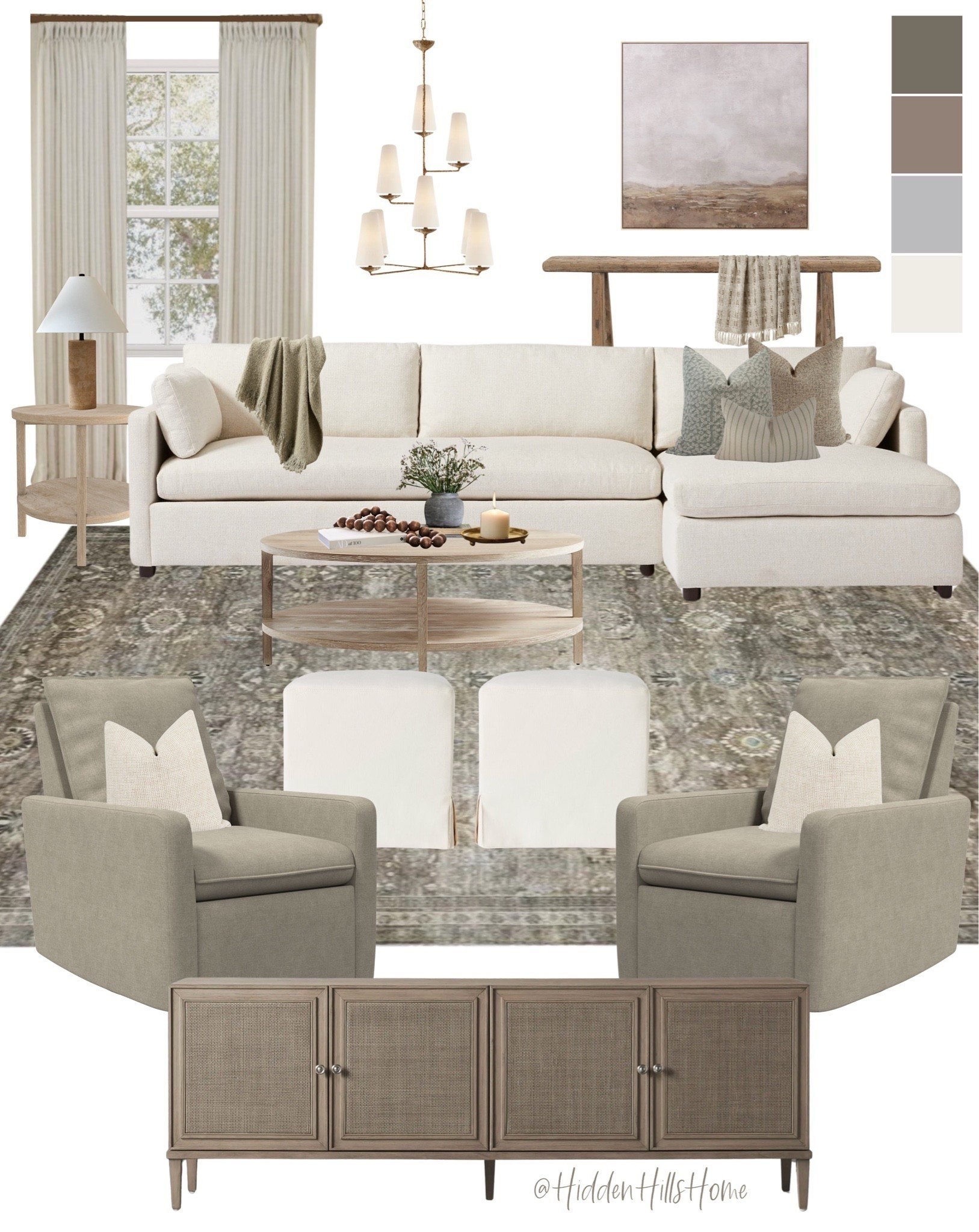 Living room decor, living room mood board, home decor ideas, living room inspiration, sectional sofa, living room rug #livingroom

#LTKHome #LTKSaleAlert #LTKSeasonal