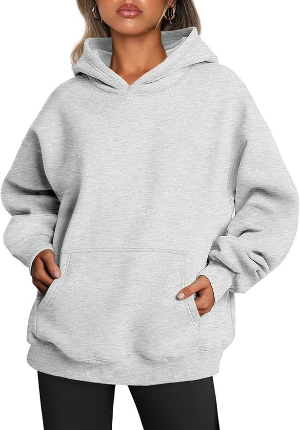Trendy Queen Womens Oversized Sweatshirts Fleece Hoodies Long Sleeve Shirts Pullover Fall Clothes... | Amazon (US)