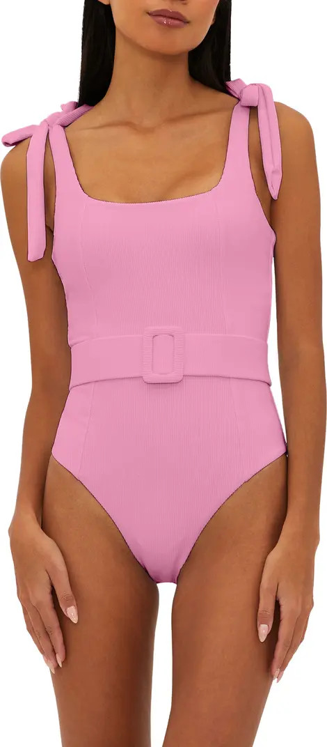 Beach Riot Sydney Belted One-Piece Swimsuit | Nordstrom | Nordstrom