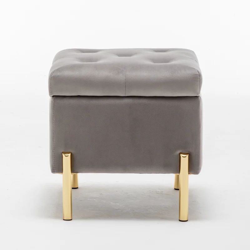 16.5'' Wide Tufted Square Ottoman With Storage | Wayfair Professional