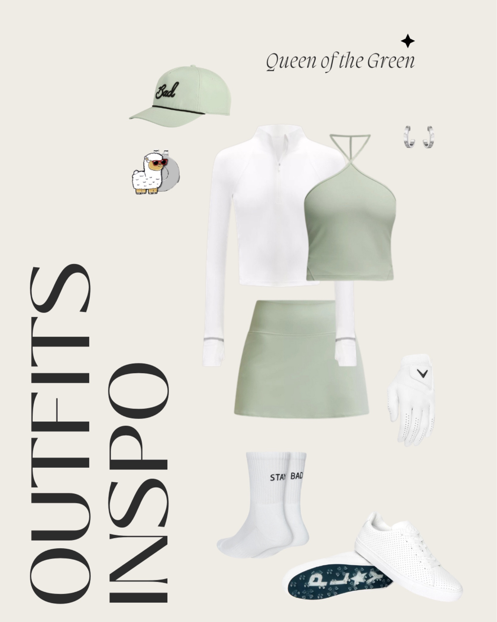 Queen of the Green: Dominating the course with style and grace! ⛳️🤍

#LTKActive #LTKFitness #LTKShoeCrush