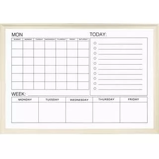 Michaels whiteboard calendar gold 2024 frame