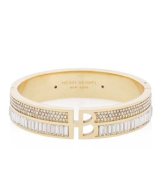 Deco Split Crystal Bangle | Henri Bendel