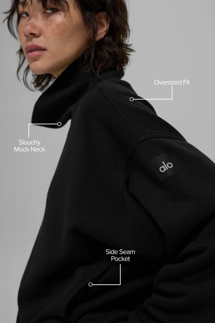 Hazy Mock Neck Pullover | Alo Yoga (US)