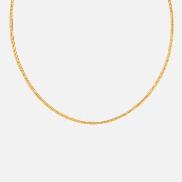 Astrid & Miyu Women's Snake Chain Necklace In Gold - Gold | The Hut (UK)