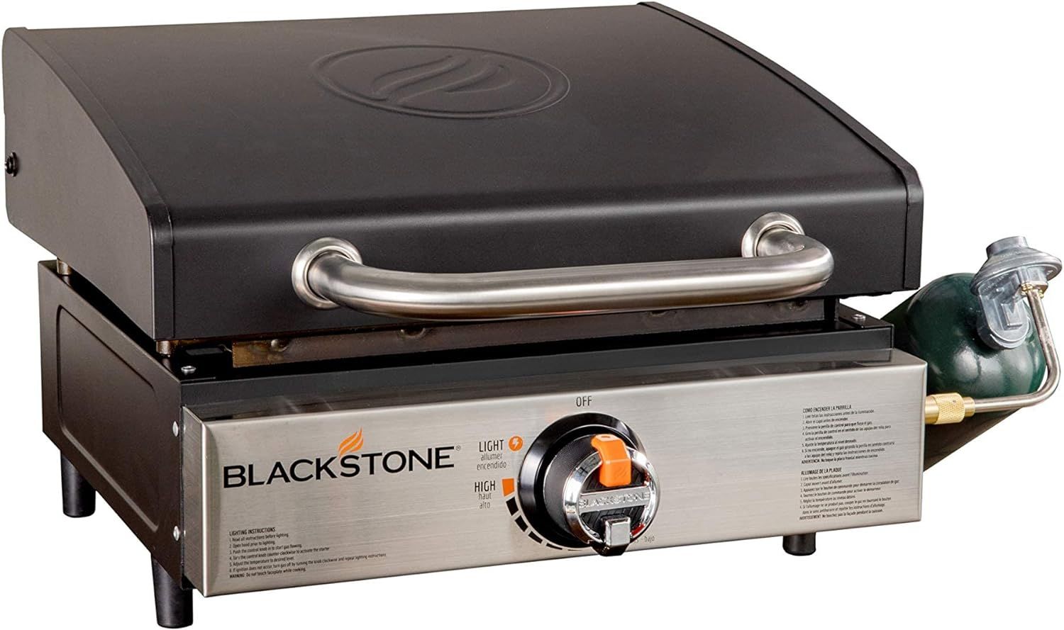 Blackstone 1814 Stainless Steel Propane Gas Portable, Flat Top Griddle Frill Station for Kitchen,... | Amazon (US)