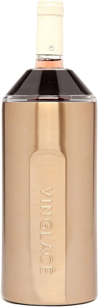 Vinglacé Wine Bottle Chiller- Portable Champagne Insulator- Stainless Steel Wine Cooler Sleeve, ... | Amazon (US)