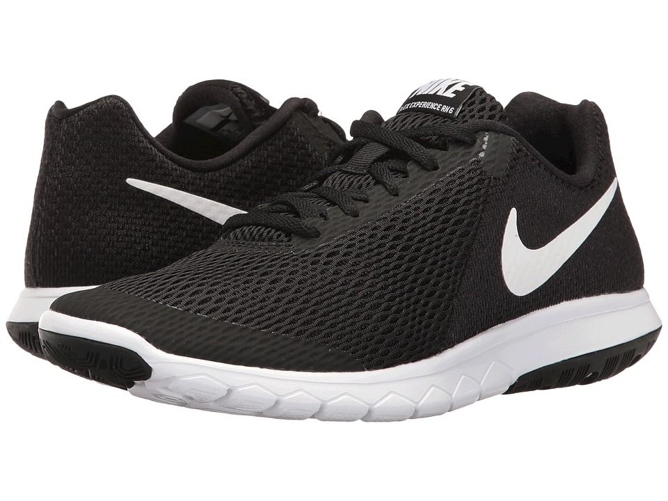 Nike - Flex Experience RN 6 (Black/White) Women's Running Shoes | Zappos