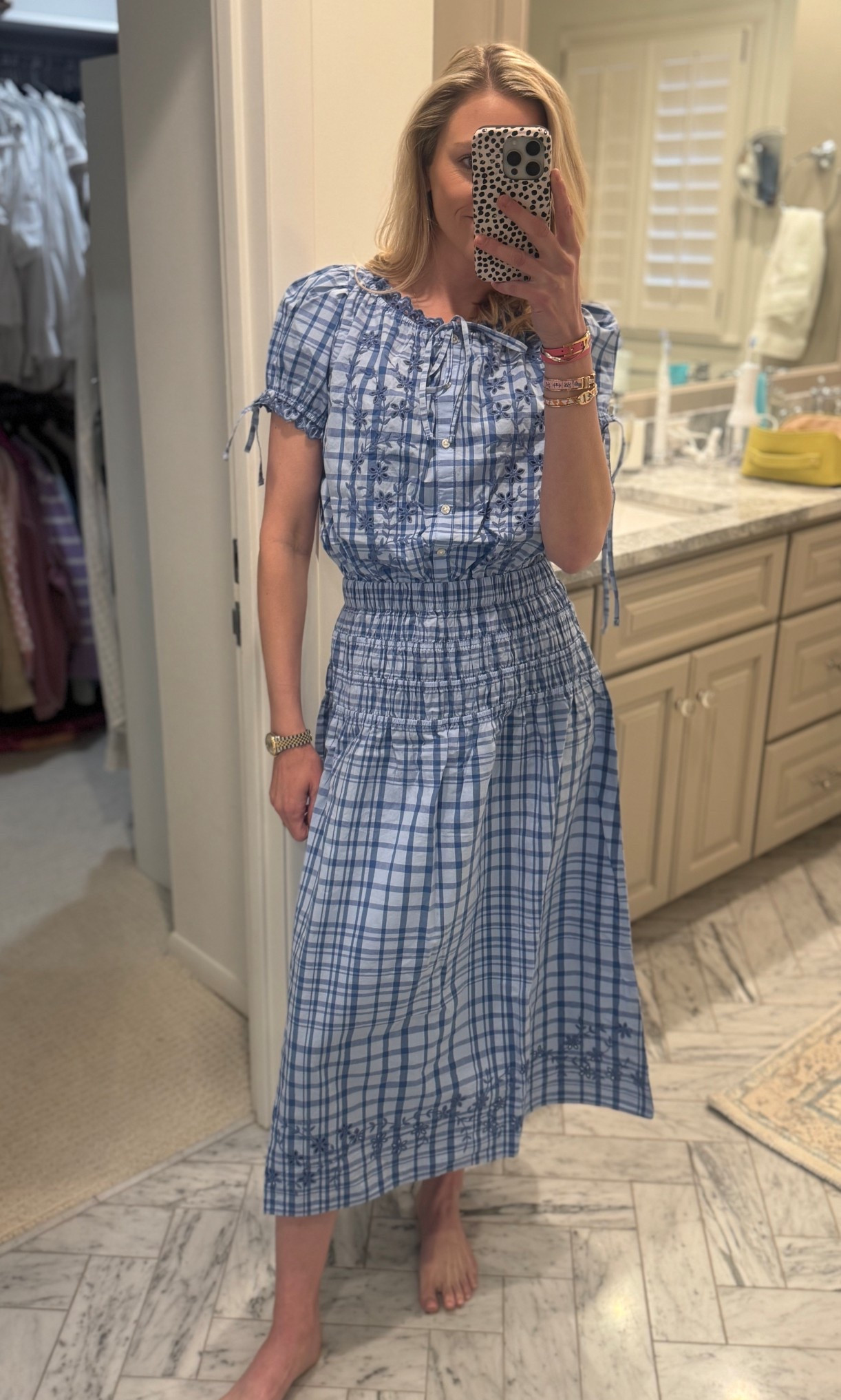 Y'all this set is perfection! The price, the color, and the details! I'll be wearing this on repeat this summer. Wearing an XS in both! 